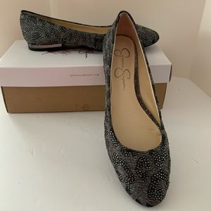 Jessica Simpson Ginelle Pewter Size 9 Flat Shoe